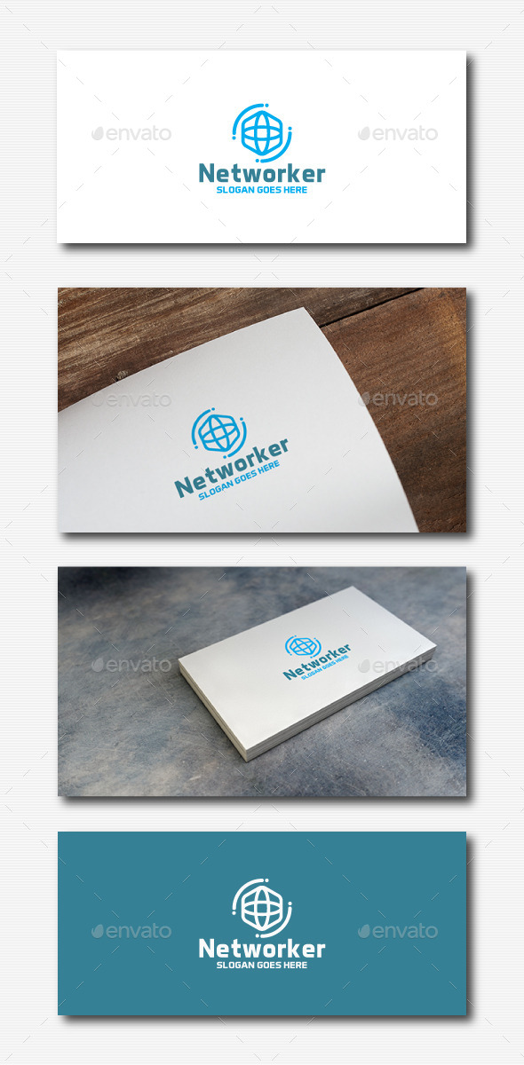 Network Hexagon Logo - Abstract Logo Templates