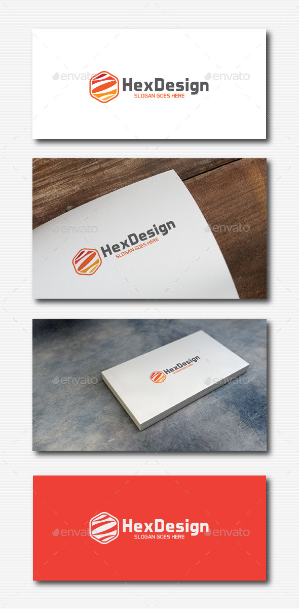 Hexagon Design Logo - Abstract Logo Templates