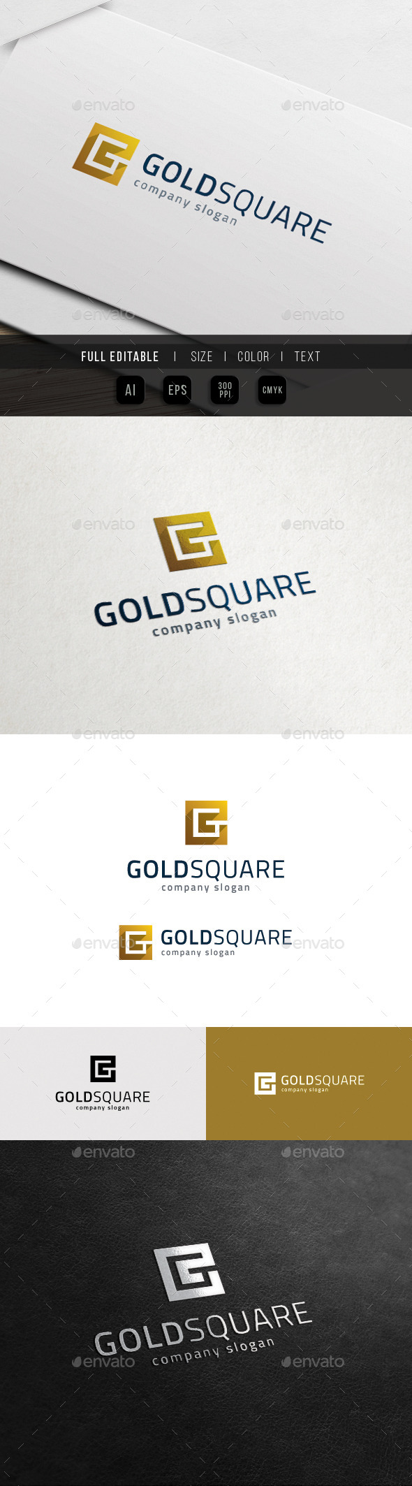 G Logo - Golden Square Group - Letters Logo Templates