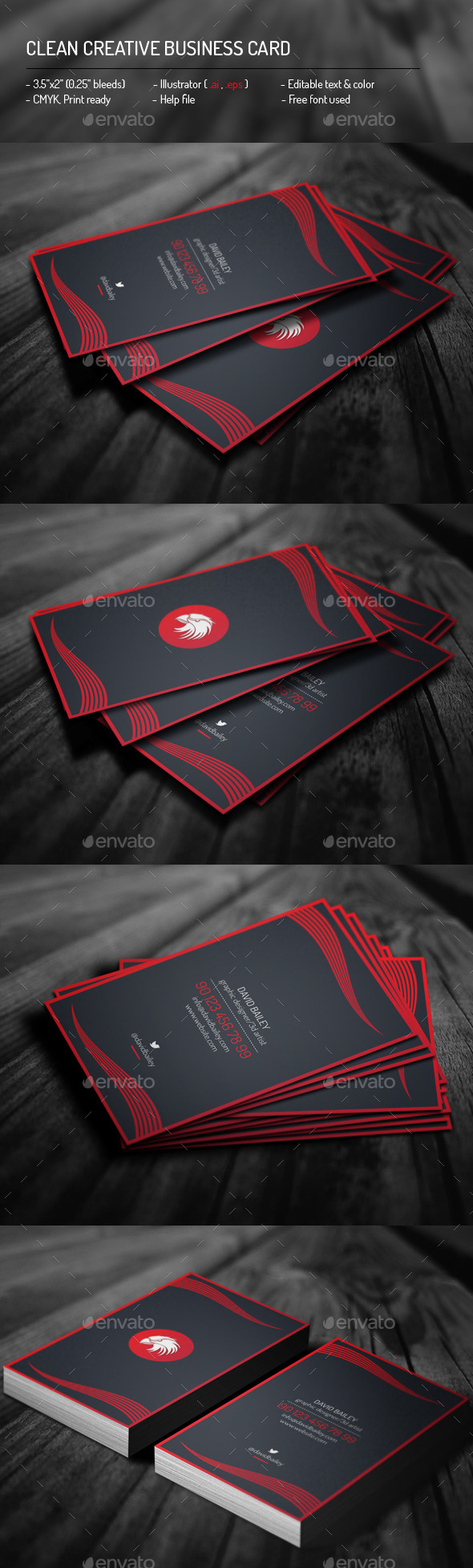Clean Creative Business Card - Creative Business Cards
