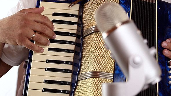 Fingers on Retro Piano Accordion 03 alt