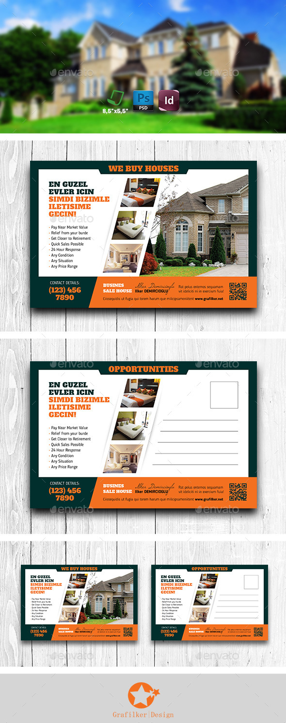 Real Estate Postcard Templates - Cards & Invites Print Templates