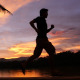 Man Running In The Sunset Man Running In The Sunset - VideoHive Item for Sale