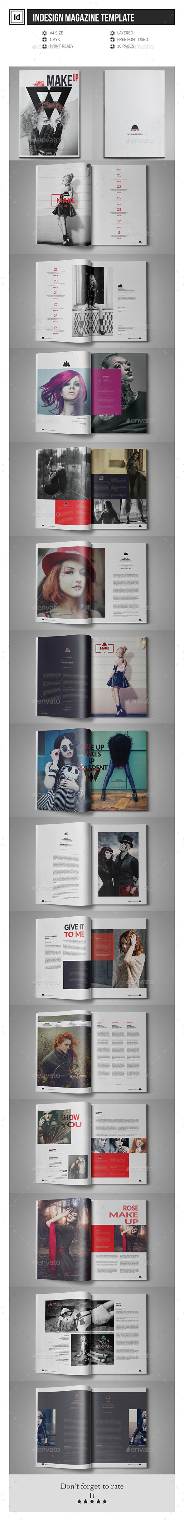 Multipurpose InDesign Magazine Template - Magazines Print Templates