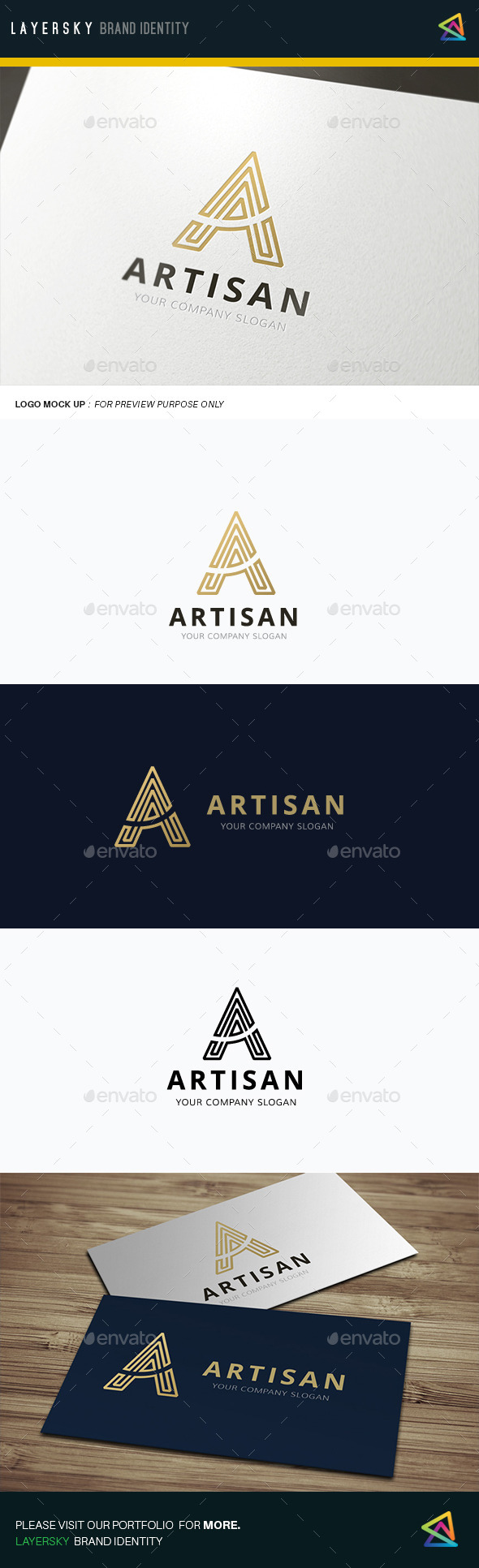 A Letter Artisan - Letters Logo Templates