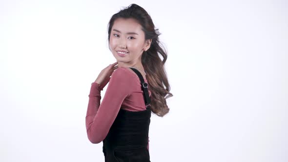Pretty Asian Girl Dancing