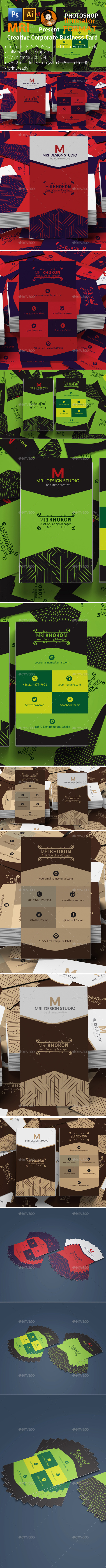 Creative Corporate Business Card - Business Cards Print Templates