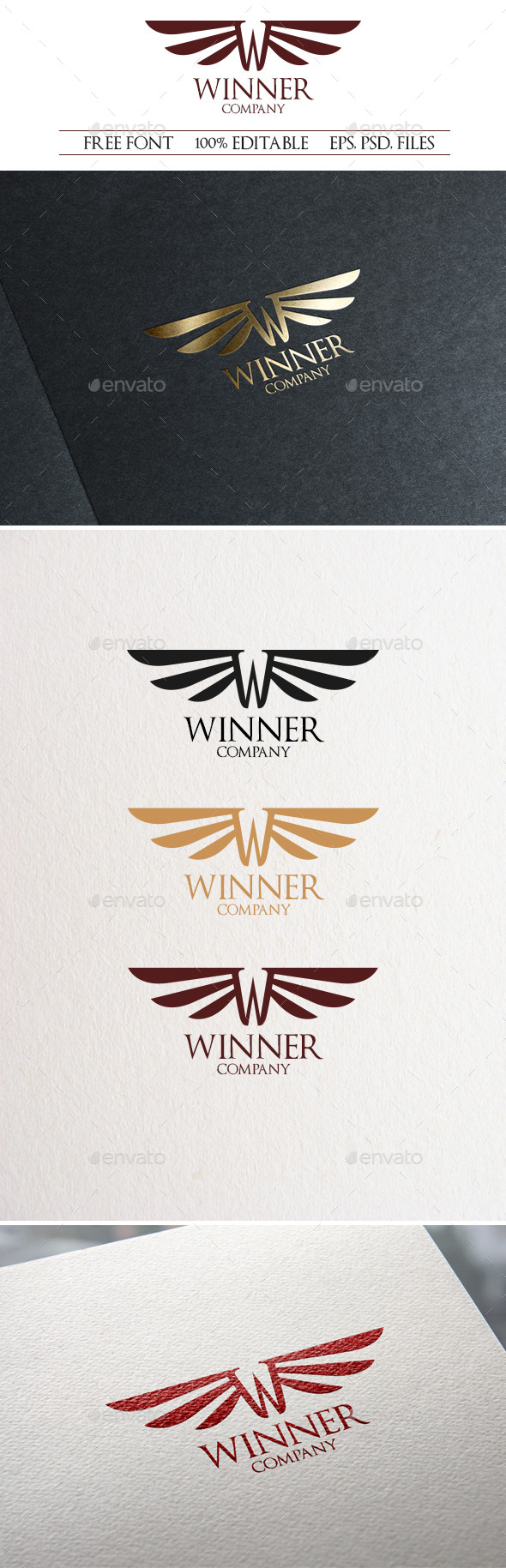 Winner Logo - Letters Logo Templates