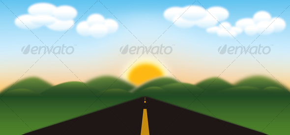 Road to Mountains - Landscapes Nature