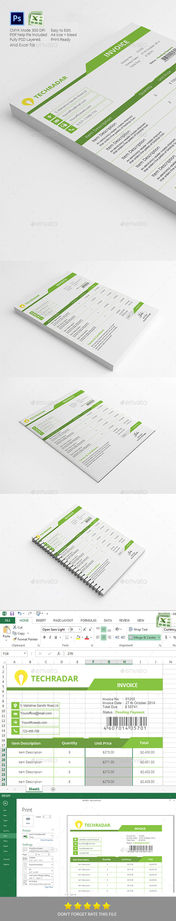 Invoice Template - Proposals & Invoices Stationery