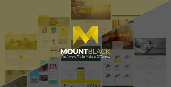 MOUNTBLACK l Multipurpose PSD Template - Corporate PSD Templates