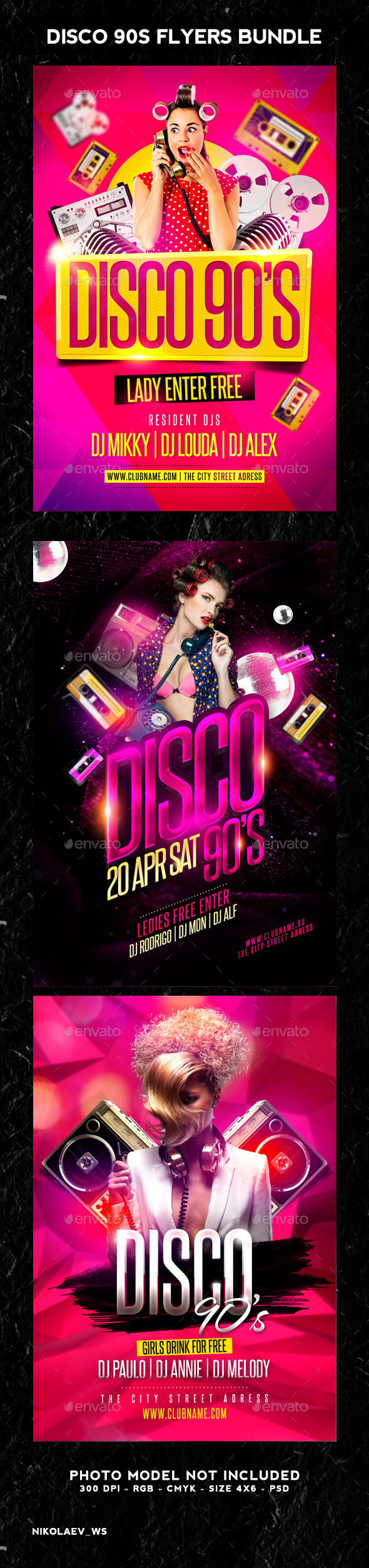 Disco Party 90s Bundle - Clubs & Parties Events