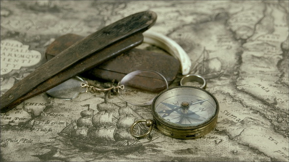 Few Navigators Things and a Compass