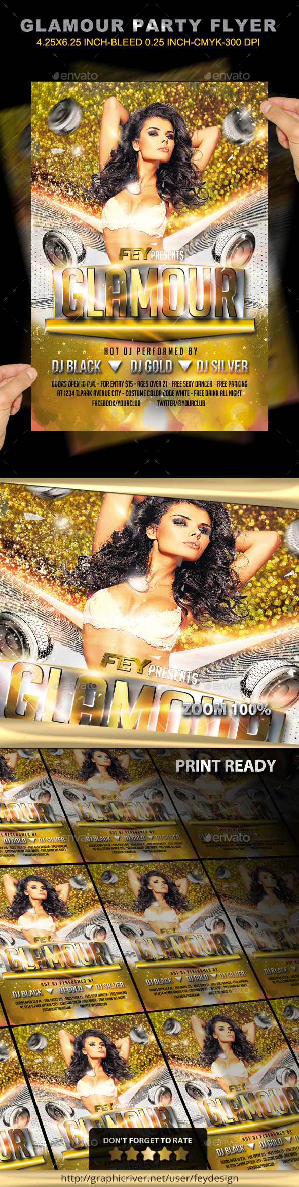 Glamour Party Flyer - Clubs & Parties Events