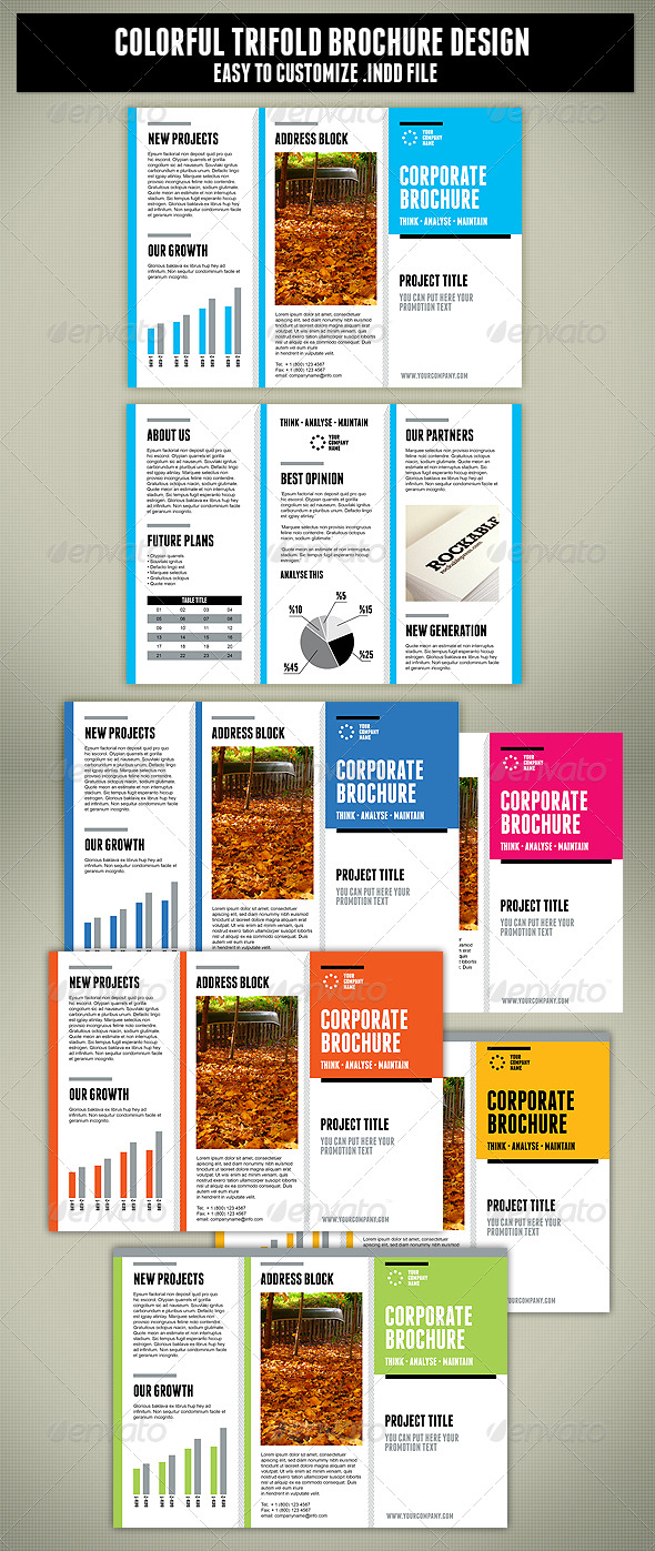 Tri-Fold Brochure Design - Corporate Brochures