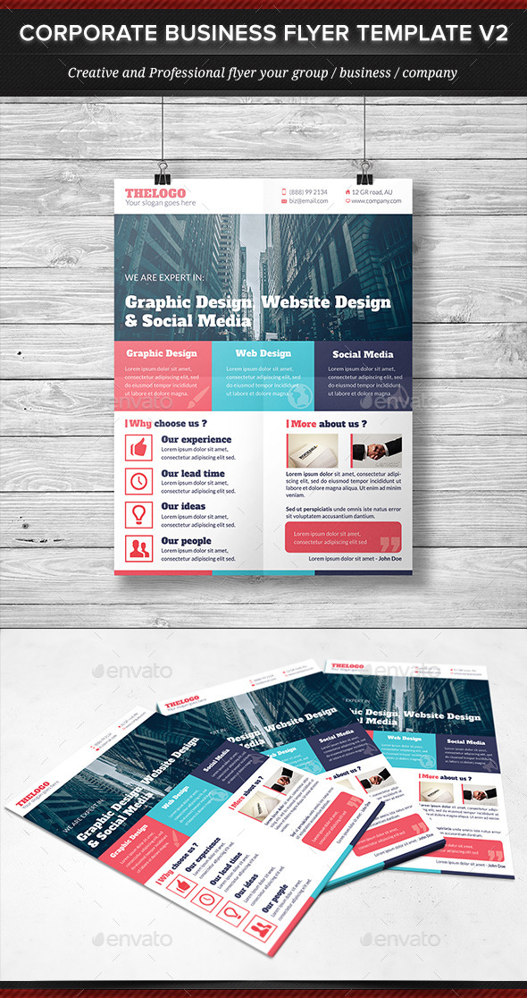 Corporate Business Flyer Template V2 - Corporate Flyers