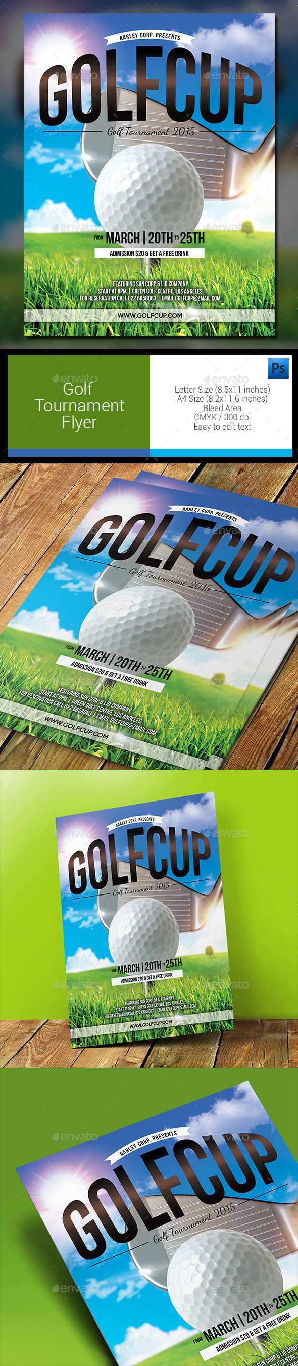 Golf Tournament Flyer - Sports Events
