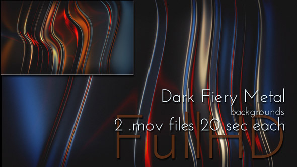 Dark Fiery Metal Animation, Motion Graphics | VideoHive