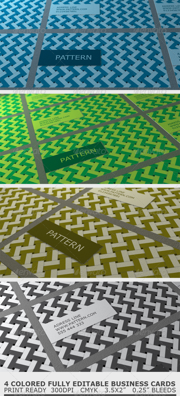 Pattern Business Card - Retro/Vintage Business Cards