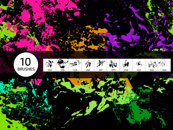 10 Wall Grunge Photoshop Brushes - Grunge Brushes