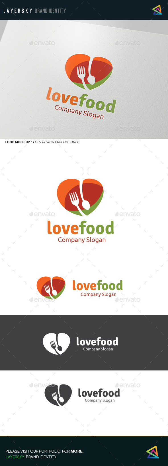 Love Food - Food Logo Templates