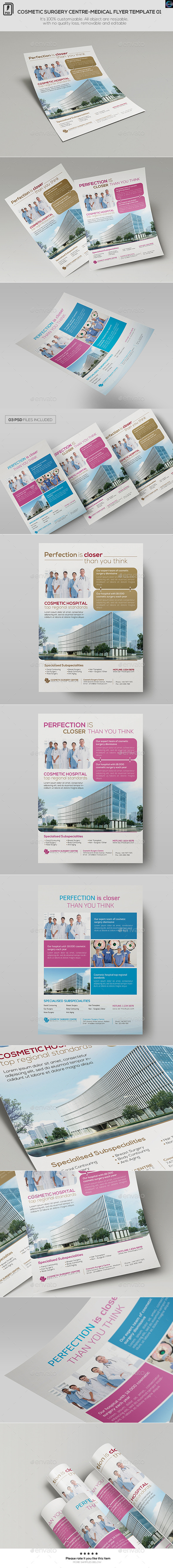 Cosmetic Surgery Centre-Medical Flyer Template 01 - Corporate Flyers