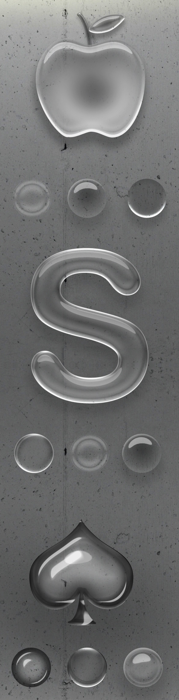 Realistic Elegant Photoshop Glass Style - Text Effects Styles