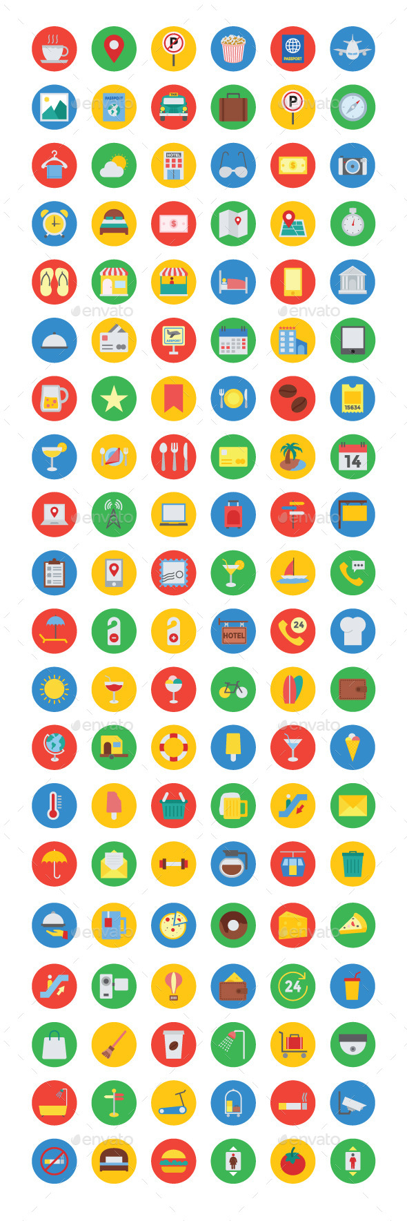 100+ Hotel and Restaurant Vector Icons - Icons