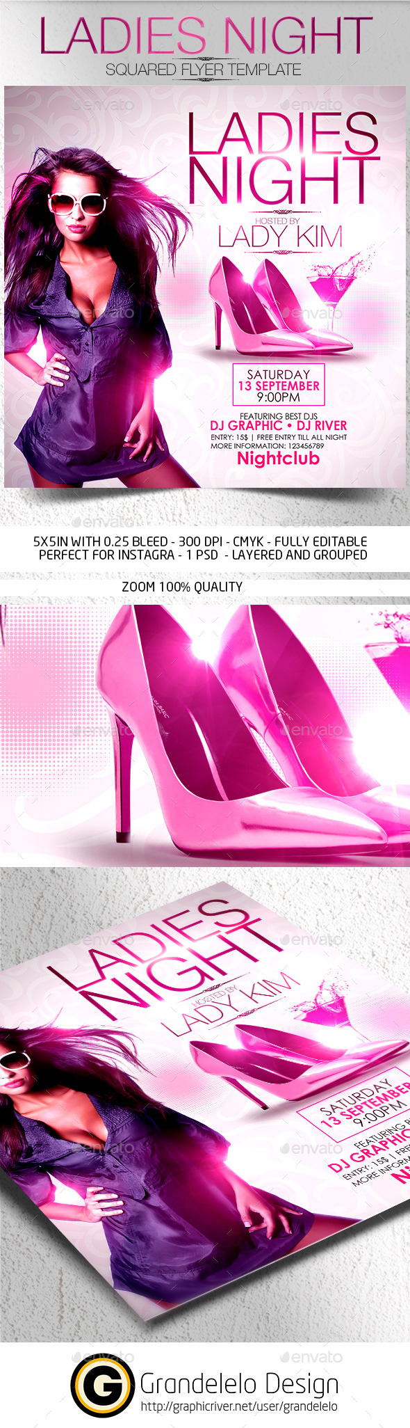 Ladies Night Flyer Template 2015 - Clubs & Parties Events