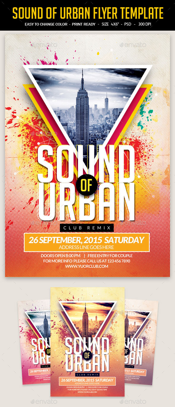 Sound Of Urban Flyer Template - Clubs & Parties Events