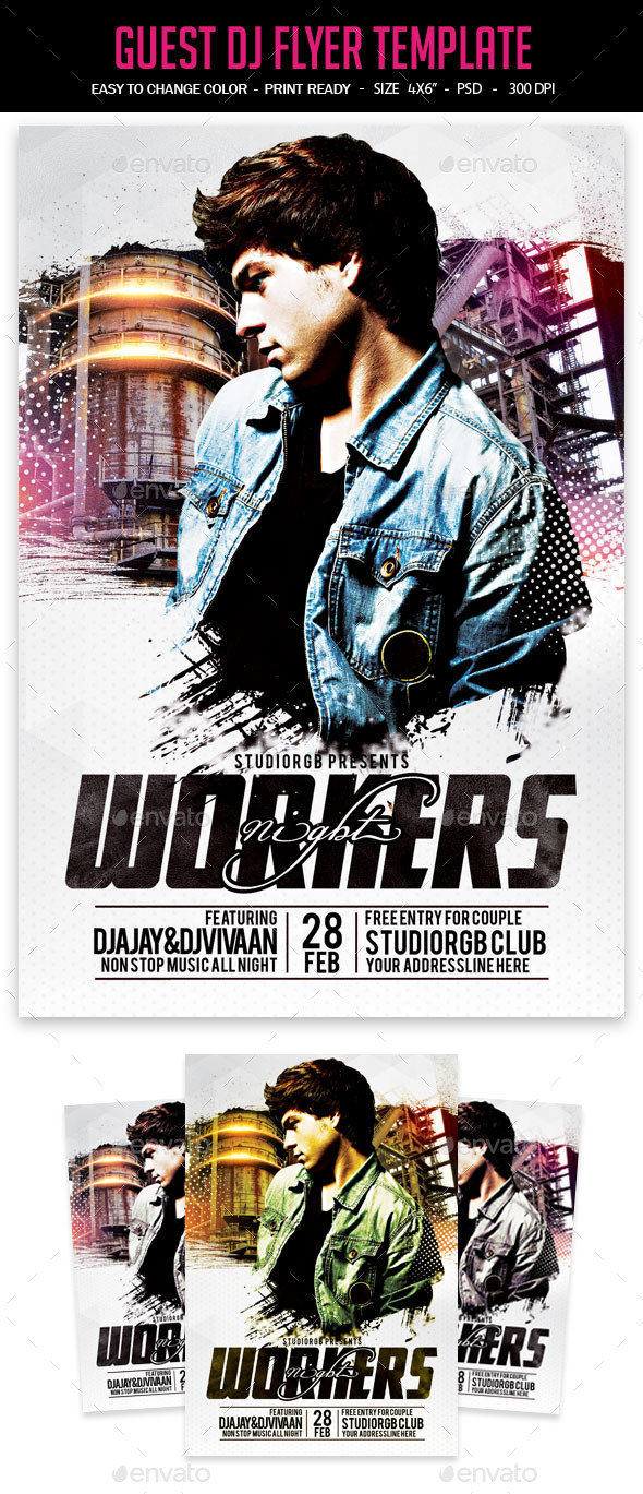 Guest Dj Flyer Template - Clubs & Parties Events