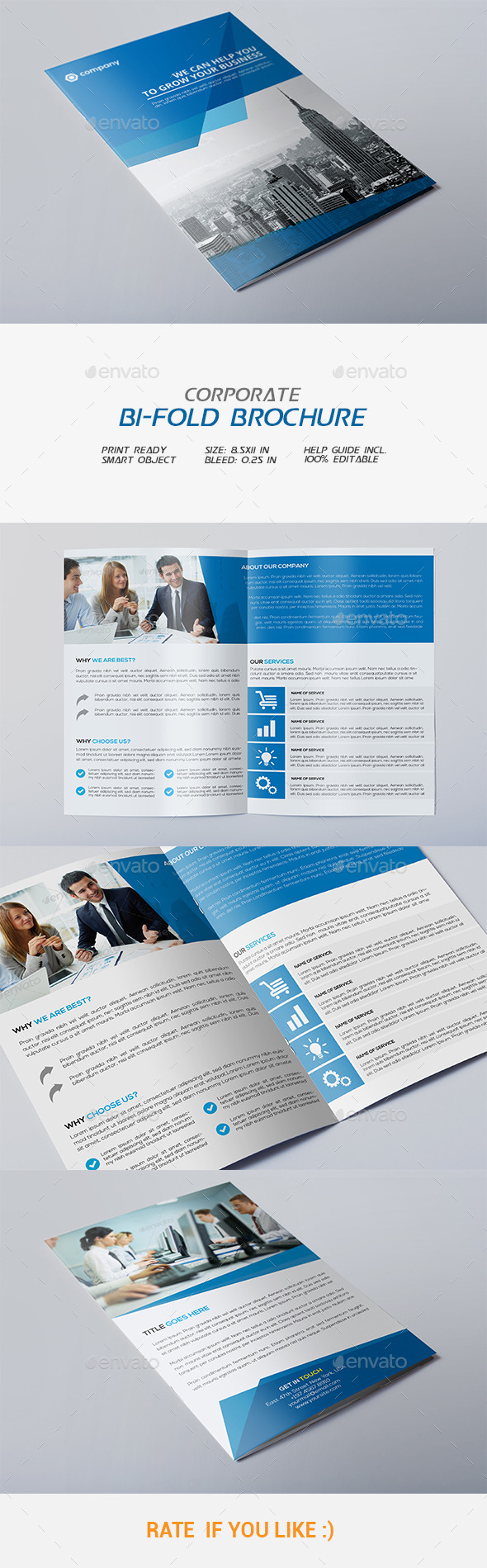 Corporate Bi-fold Brochure - Corporate Brochures
