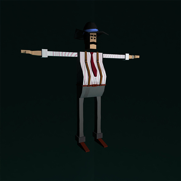 Low Poly Character - 3Docean 11922102