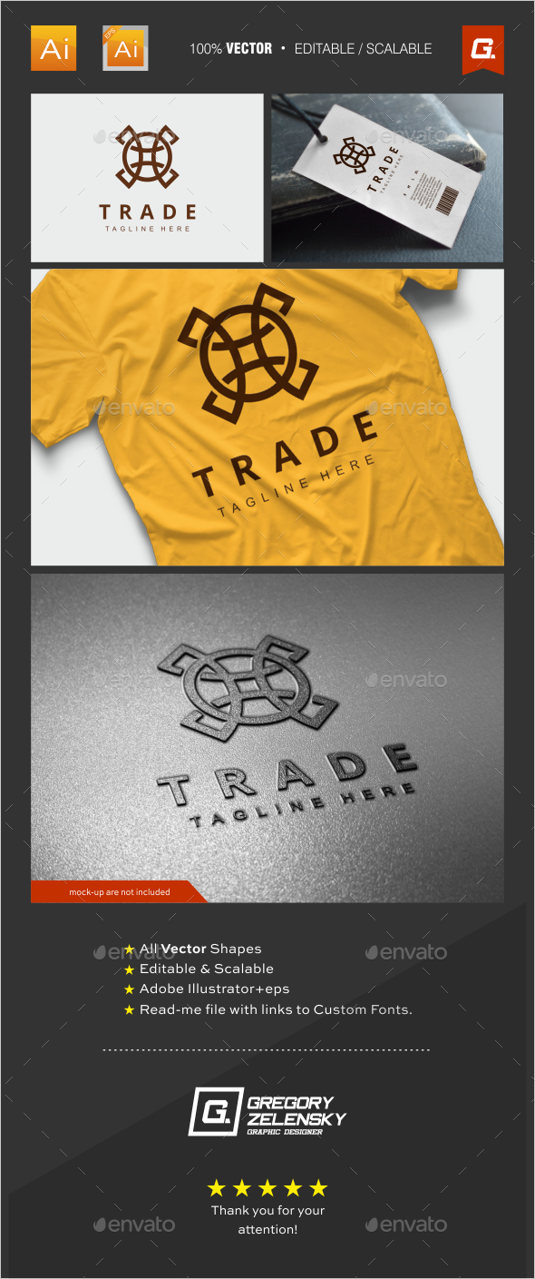 Trade Logo Template - Crests Logo Templates