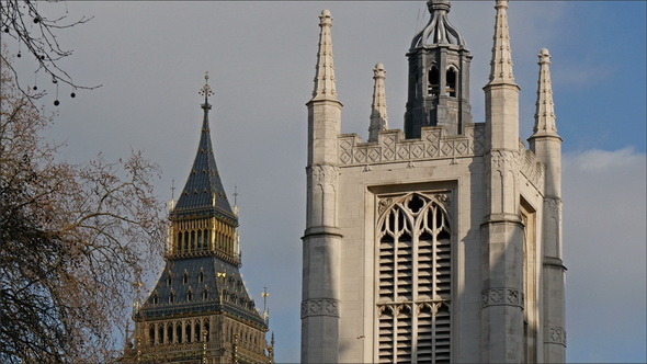 Outside View of the Westminster Abbey Church  