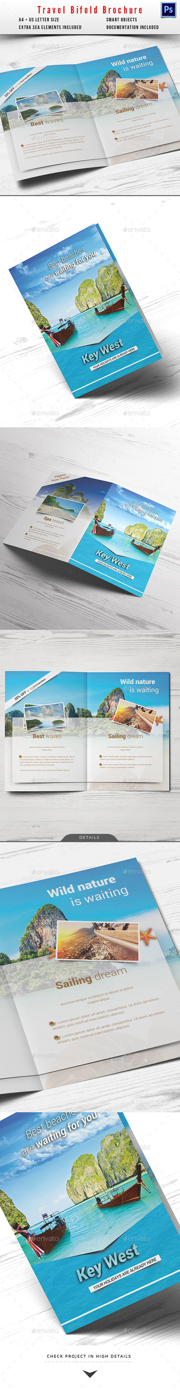Travel / Holiday Bifold Brochure - Informational Brochures