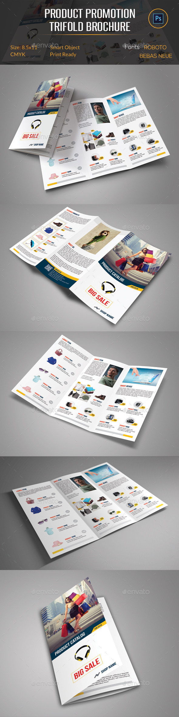 Product Promotion Trifold Brochure - Catalogs Brochures