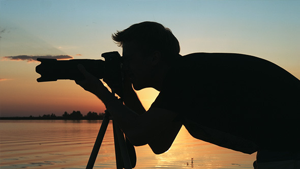 Photographer Silhouette Photographer Silhouette