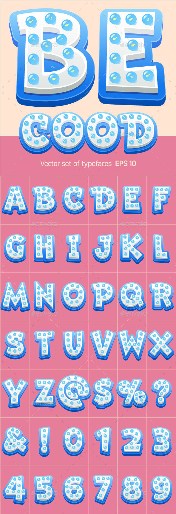 Vector Lamp Alphabet - Decorative Symbols Decorative