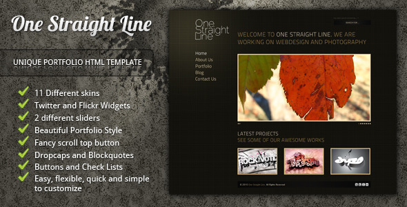 One Straight Line - ThemeForest 142906