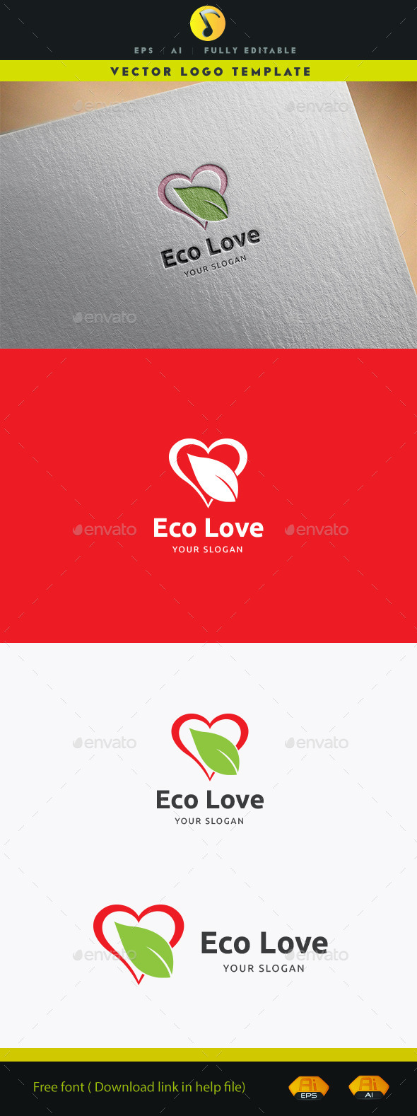 Eco Love II - Nature Logo Templates