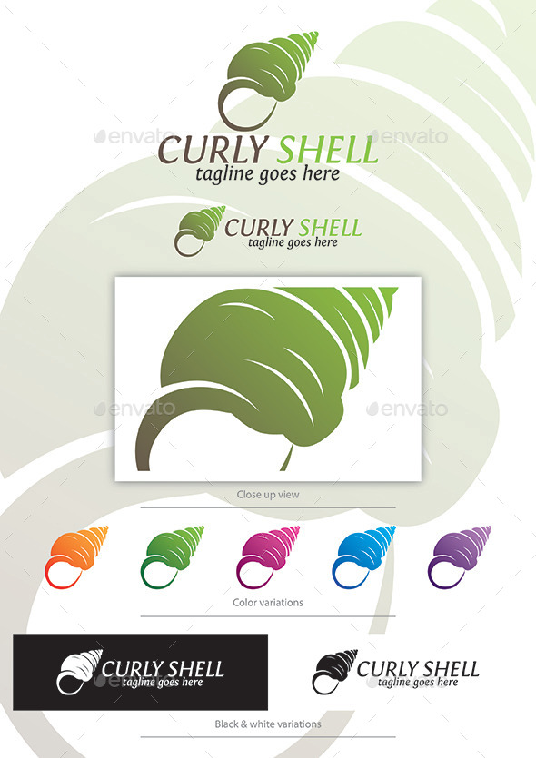 Curly Shell - Vector Abstract