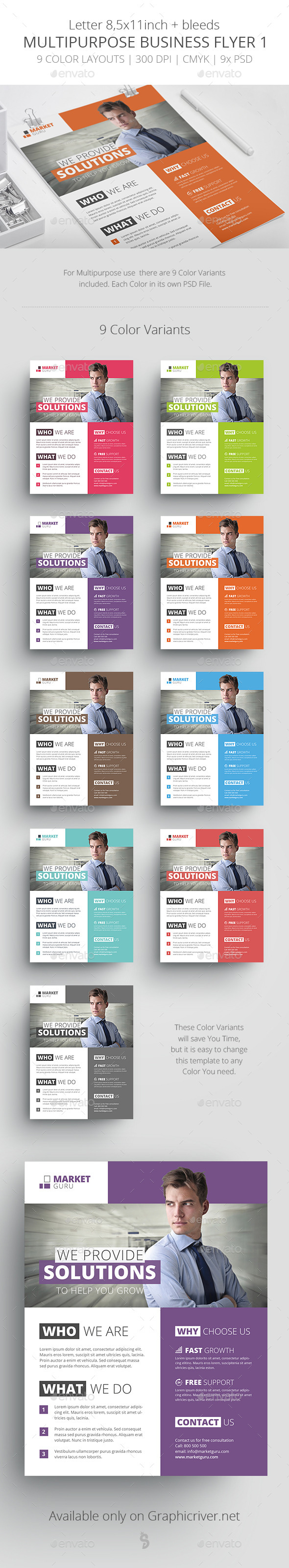 Multipurpose Business Flyer Template 1 - Corporate Flyers