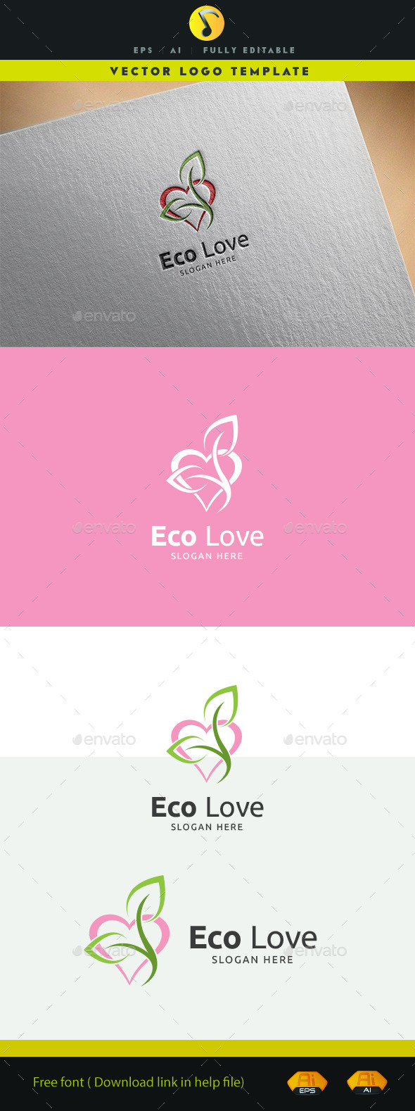 Eco Love - Nature Logo Templates