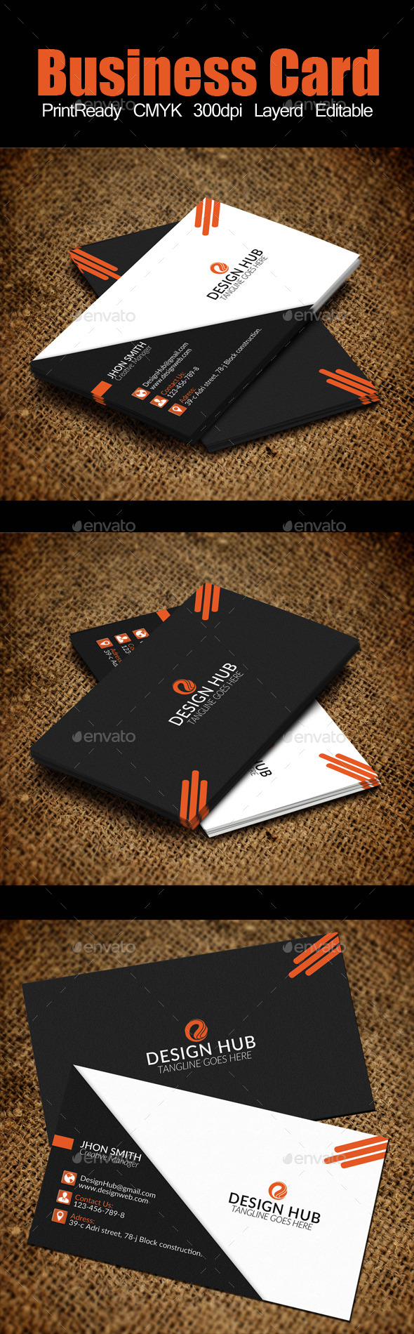 Business Card Template - Corporate Business Cards
