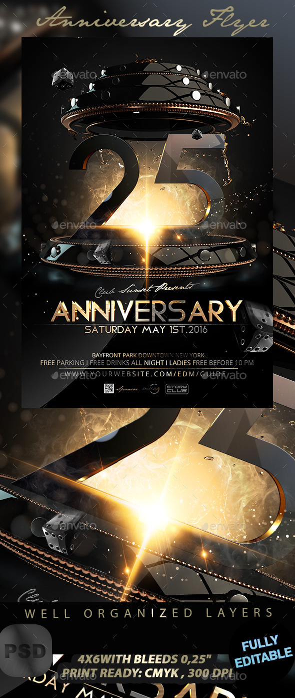 Anniversary Flyer - Events Flyers