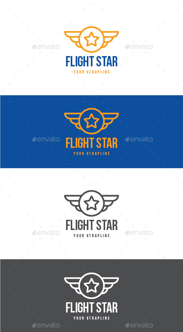 Flight Star Logo - Symbols Logo Templates