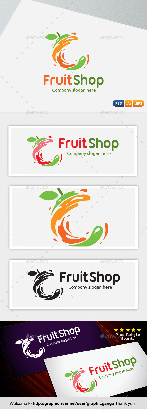 Fruit & Juice - Abstract Logo Templates