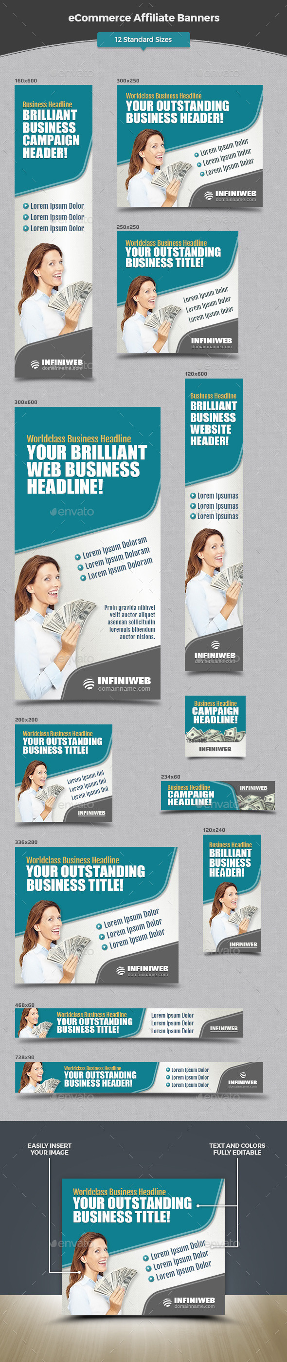 eCommerce Affiliate Banners - Banners & Ads Web Elements