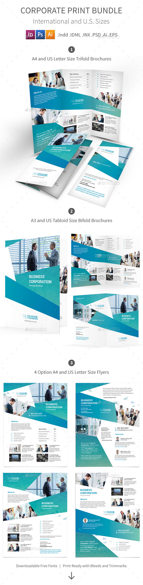 Corporate Company Print Bundle - Corporate Brochures